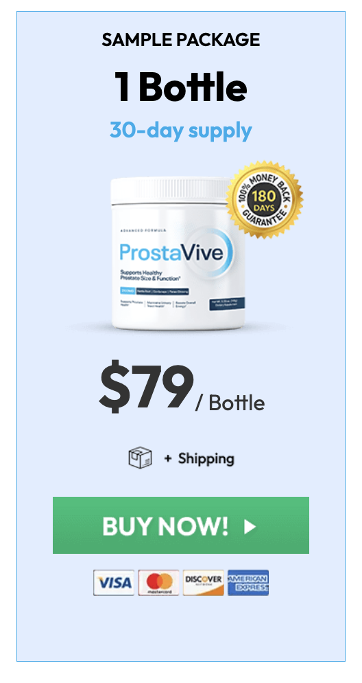 ProstaVive 1 bottle sample package offer